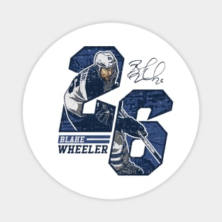 Blake Wheeler Winnipeg Number Magnet